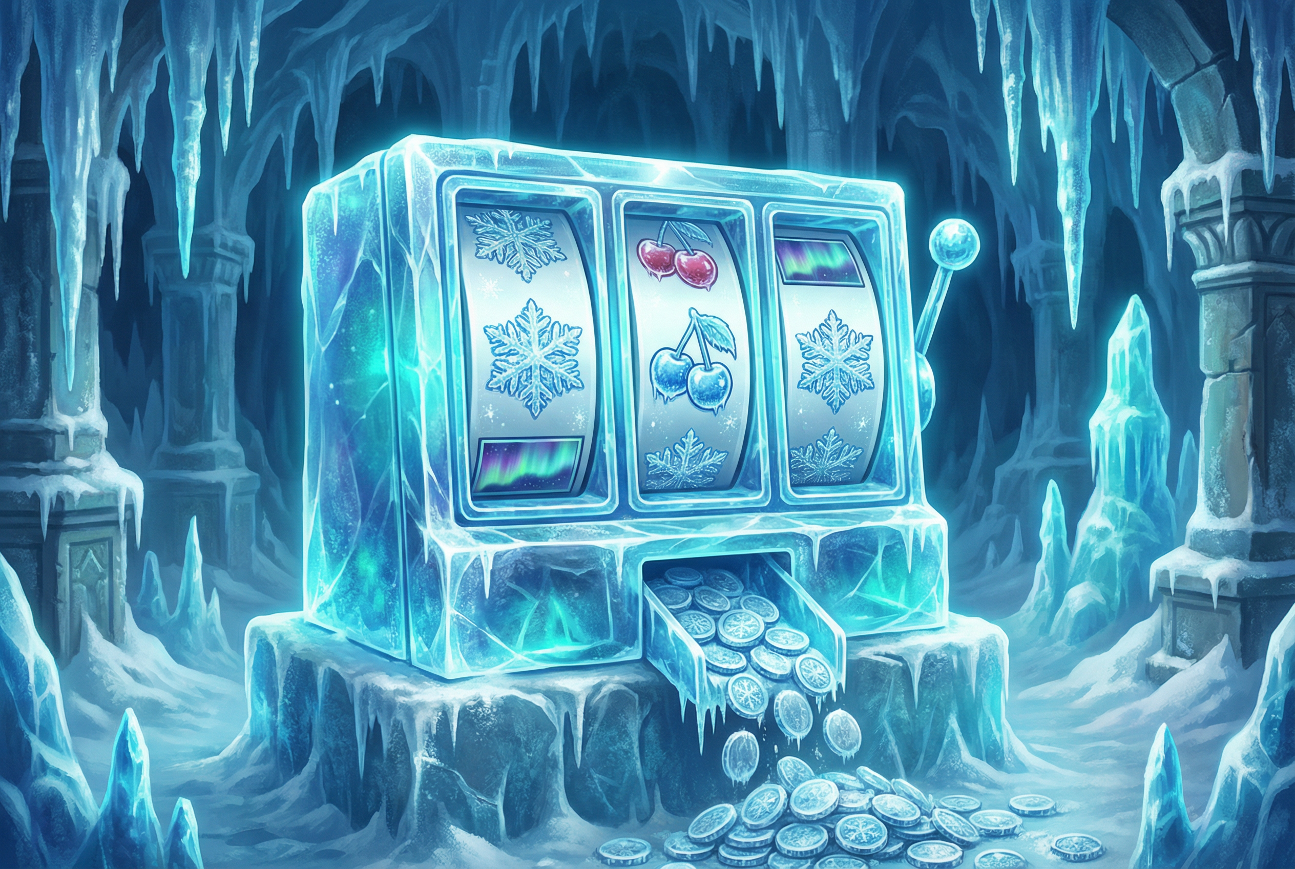 经典三轴冰川角子机 - 捕鱼游戏